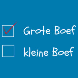 Grote Boef - Te bedrukken T-shirt V hals Design