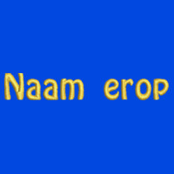 Naam erop Design