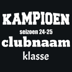  kampioen shirt kleur en tekst aan te passen Design