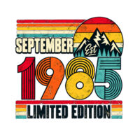 vintage t-shirt 1985 september  Design