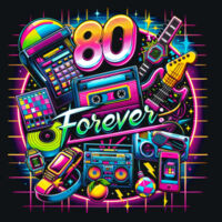 Vintage 80s Forever T-shirt - T-shirt  Basic unisex Design
