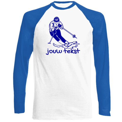 T-shirt bedrukt wintersport ski Thumbnail