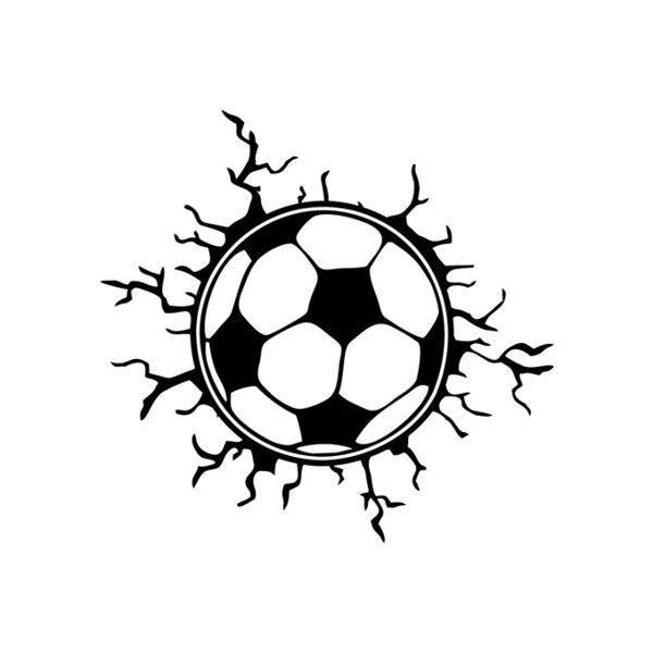 Voetbal door ruit  Thumbnail