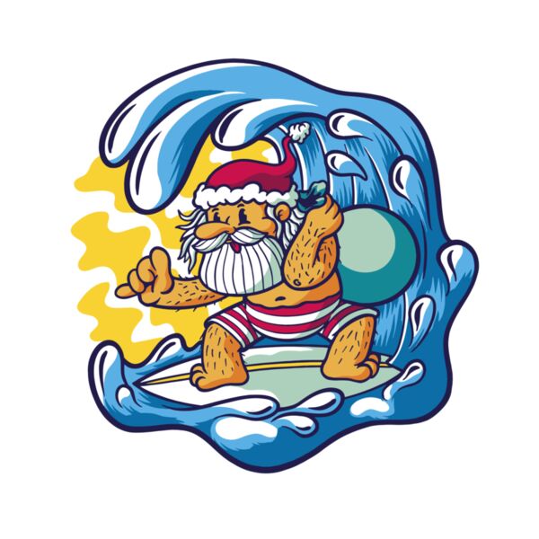 santa-claus-surfing Thumbnail