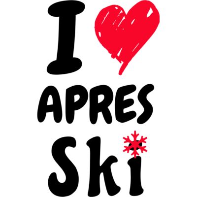 i love apres ski trui bedrukken Thumbnail