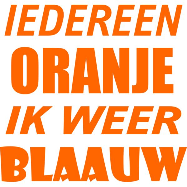 KONINGSDAG T SHIRT BLAAUW Thumbnail